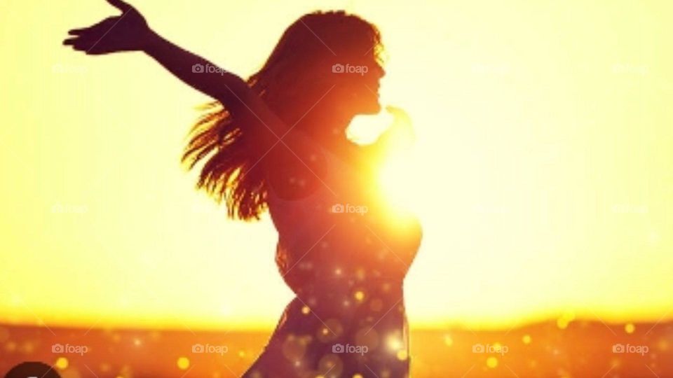 Enjoying sunset at mountain 🏔️🌄