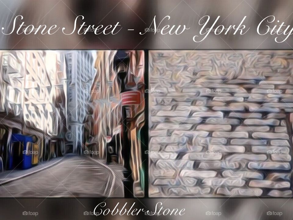 Stone Street, Financial District, New York City. Check out the Video on Instagram,@PennyPeronto