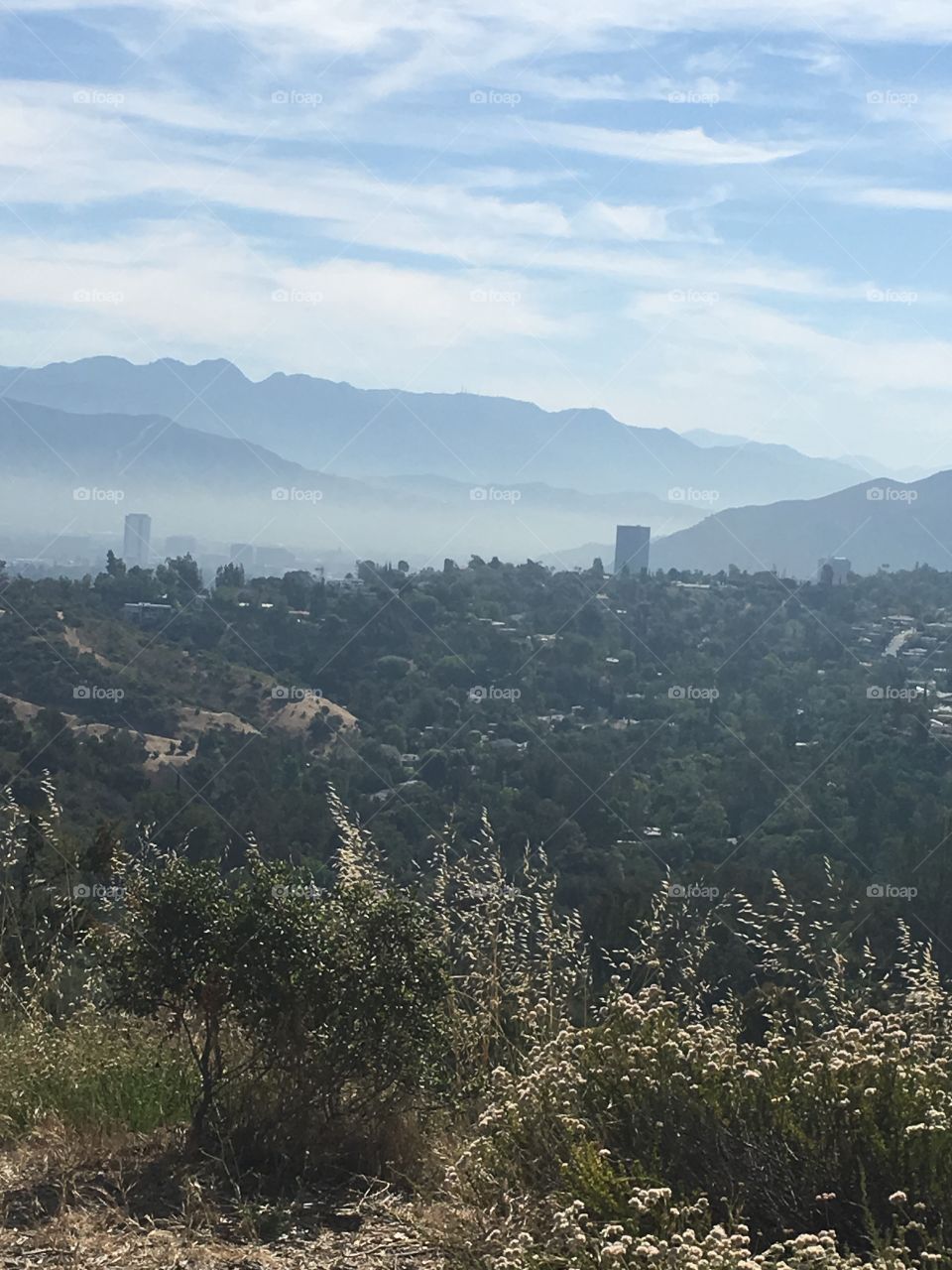Haze and clouds over LA