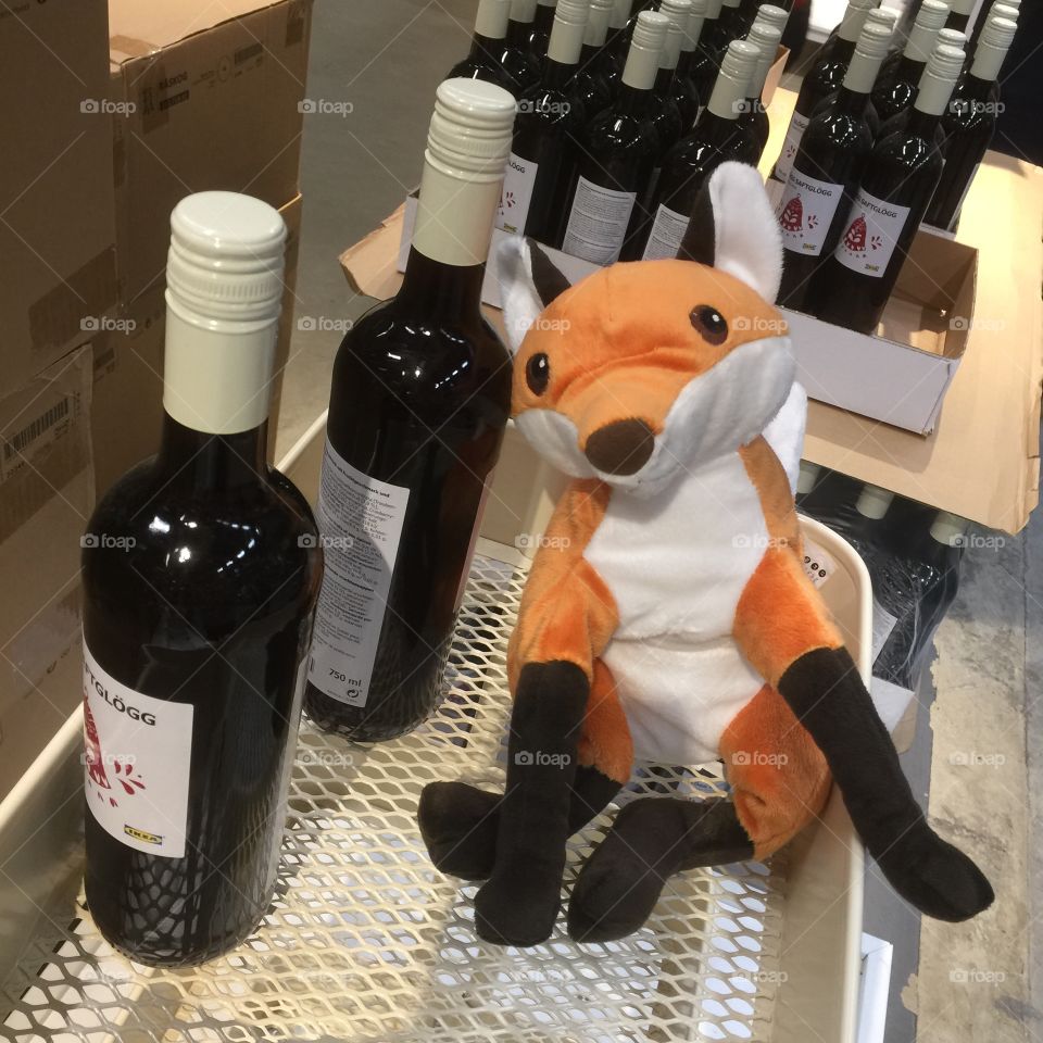 The fox and the bottle