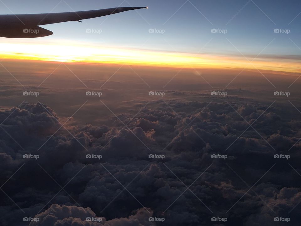 view above the clouds