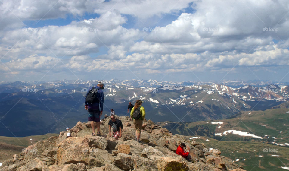 Mountain peak. Mount beerstat in Colorado 