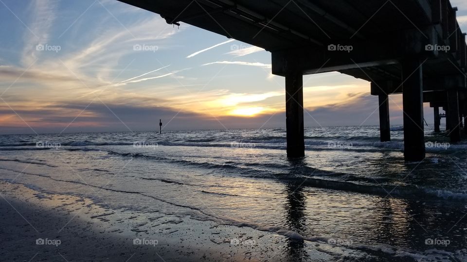 Sunset at Clearwater beach