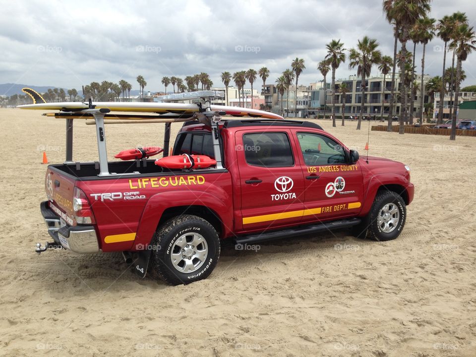 Life Guard Truck. Life Guard Truck in Venice Beach