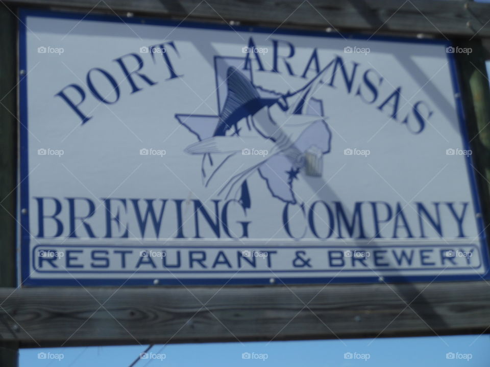 port Aransas Texas. This is a picture of the port of Aransas brewing company. 👣 🚶 🏃 🔥 💨