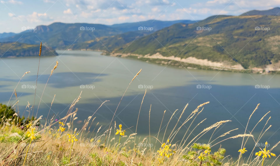 Cloud reflections over Danube