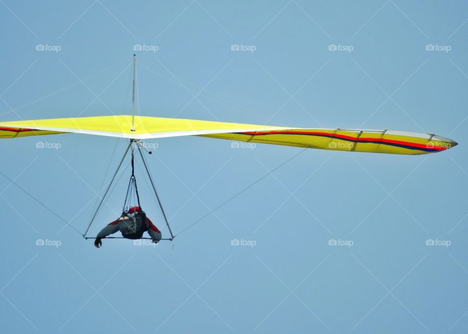 Yellow Hang Glider