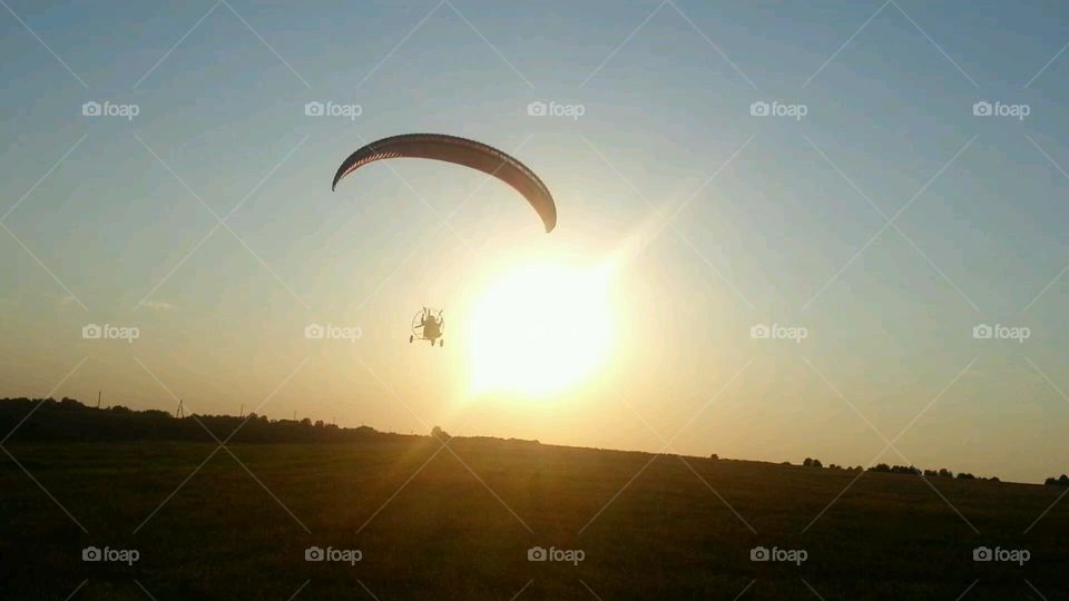 flight. parachute