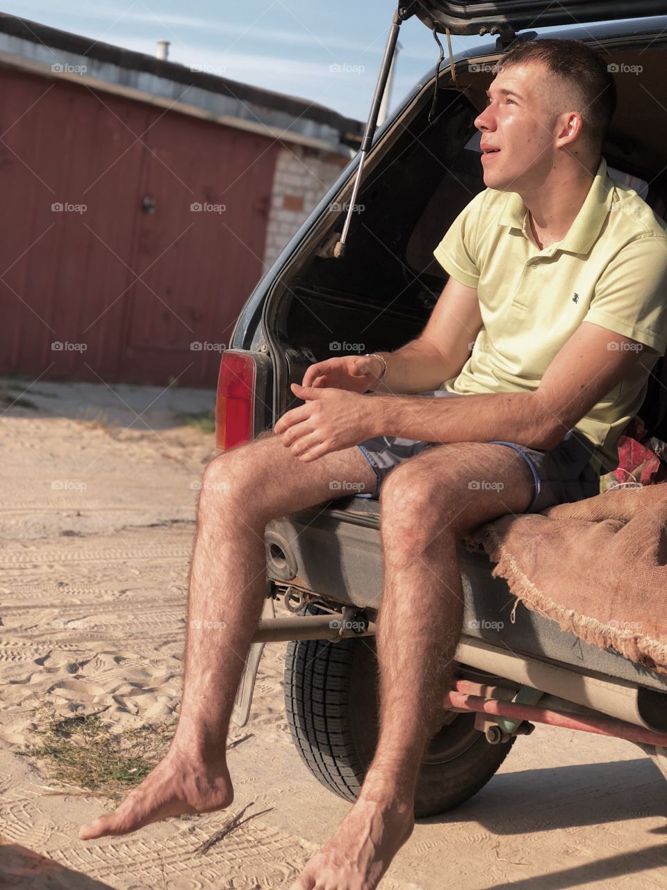 Outdoors man portrait