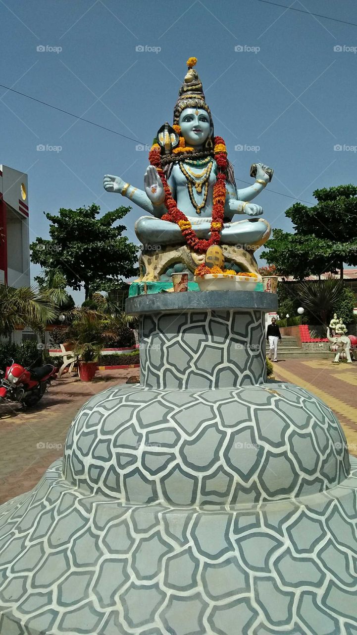 Sculpture of hindus God Shiva