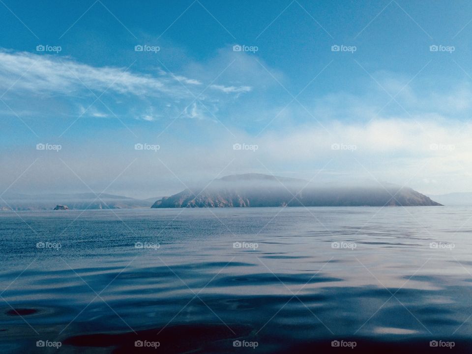 Fog in front of Cape Finisterre