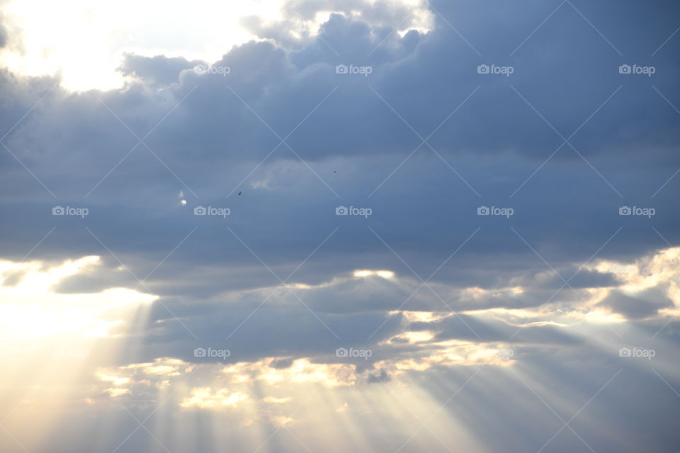 sun rays through