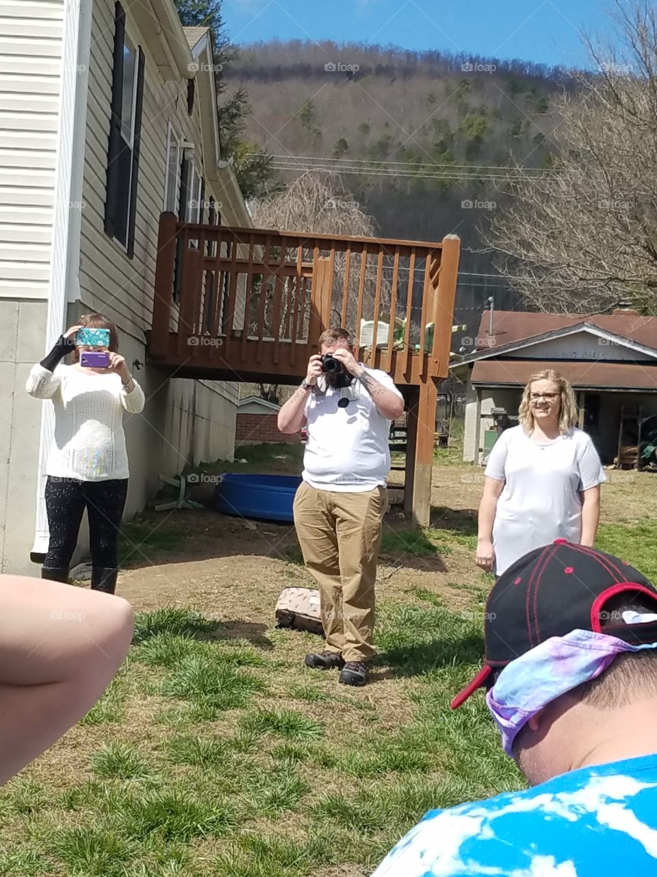 Photographer in action