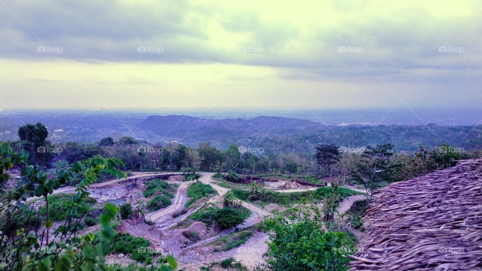 brecci cliff in yogyakarta indonesia