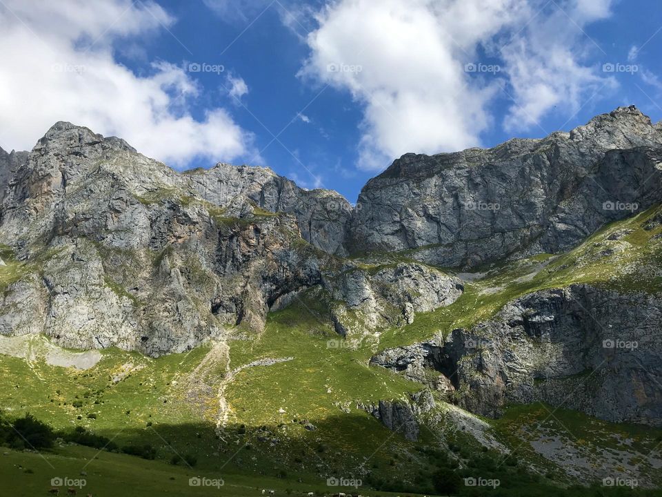 Mountains in Cantabria 