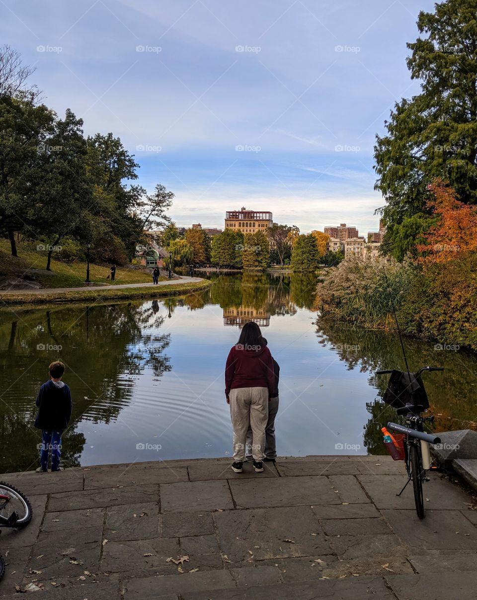 taking in the scenery; Autumn walk at the park
