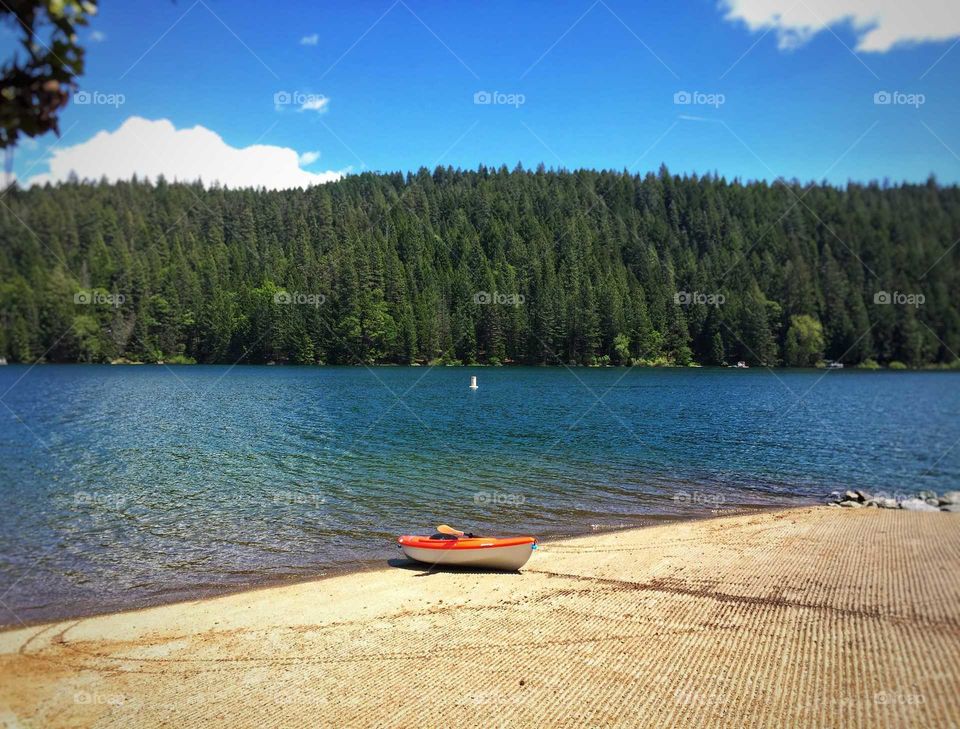 Kayak by the lake