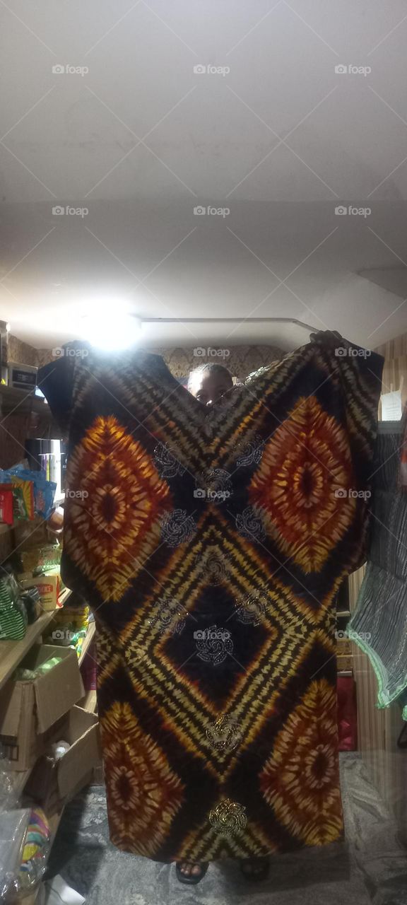 Beautiful African print fabric with exotic patterns