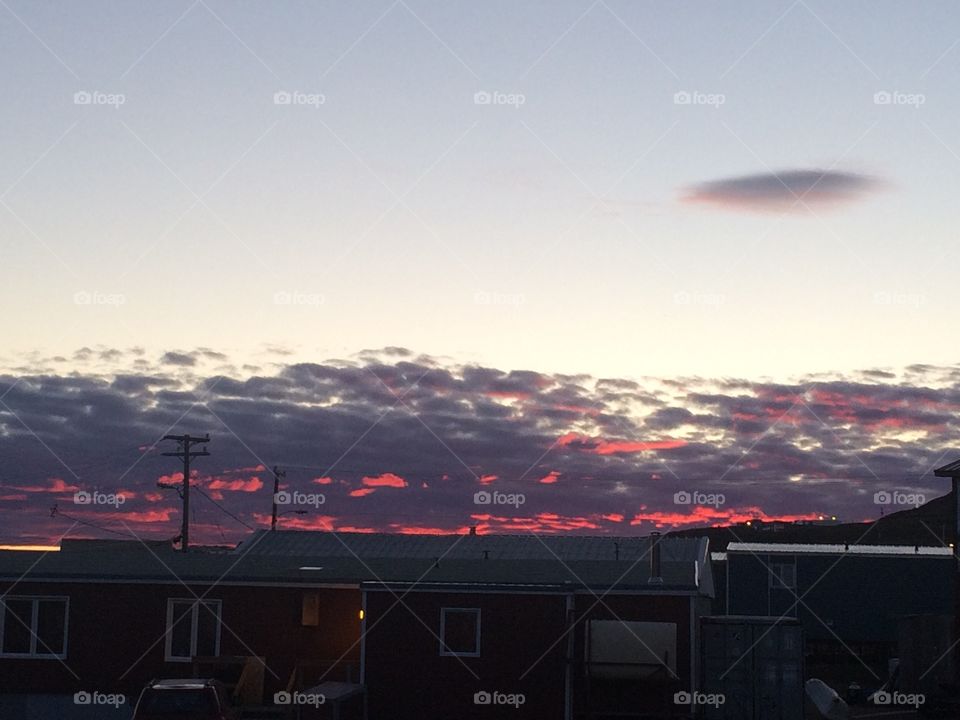 Fire in they sky. Sunsets are the best in the summer 