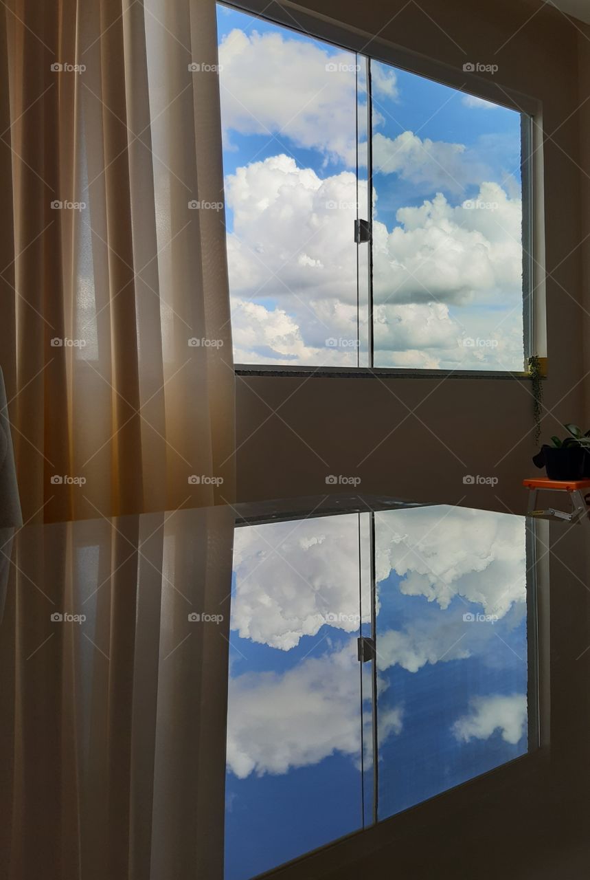 O céu entra na minha casa! Traz uma calma para a alma.