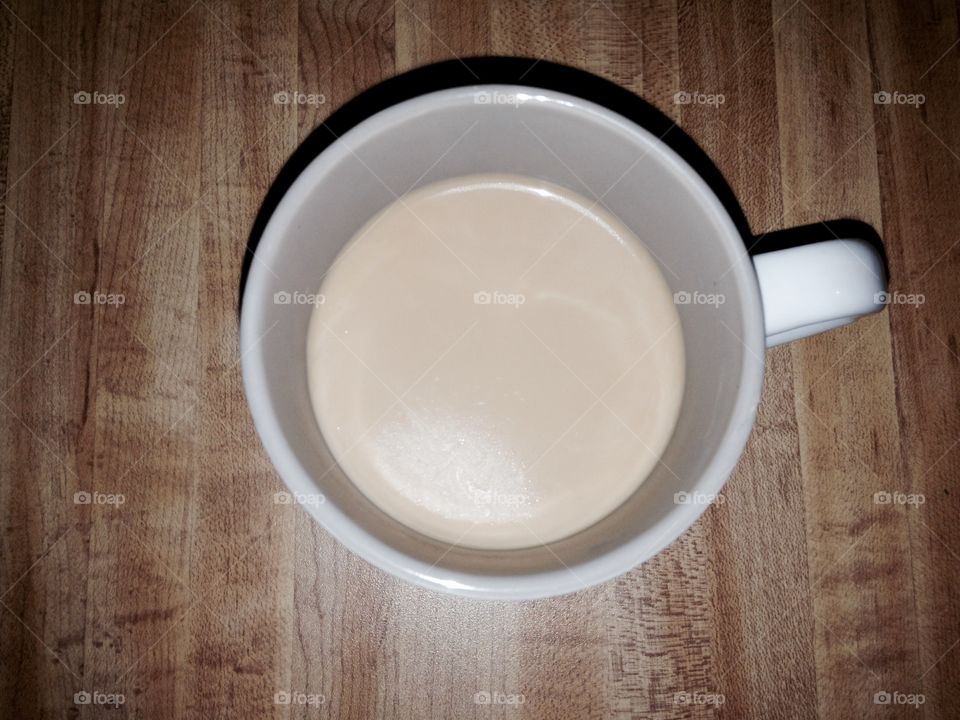 Cream filled cup of joe