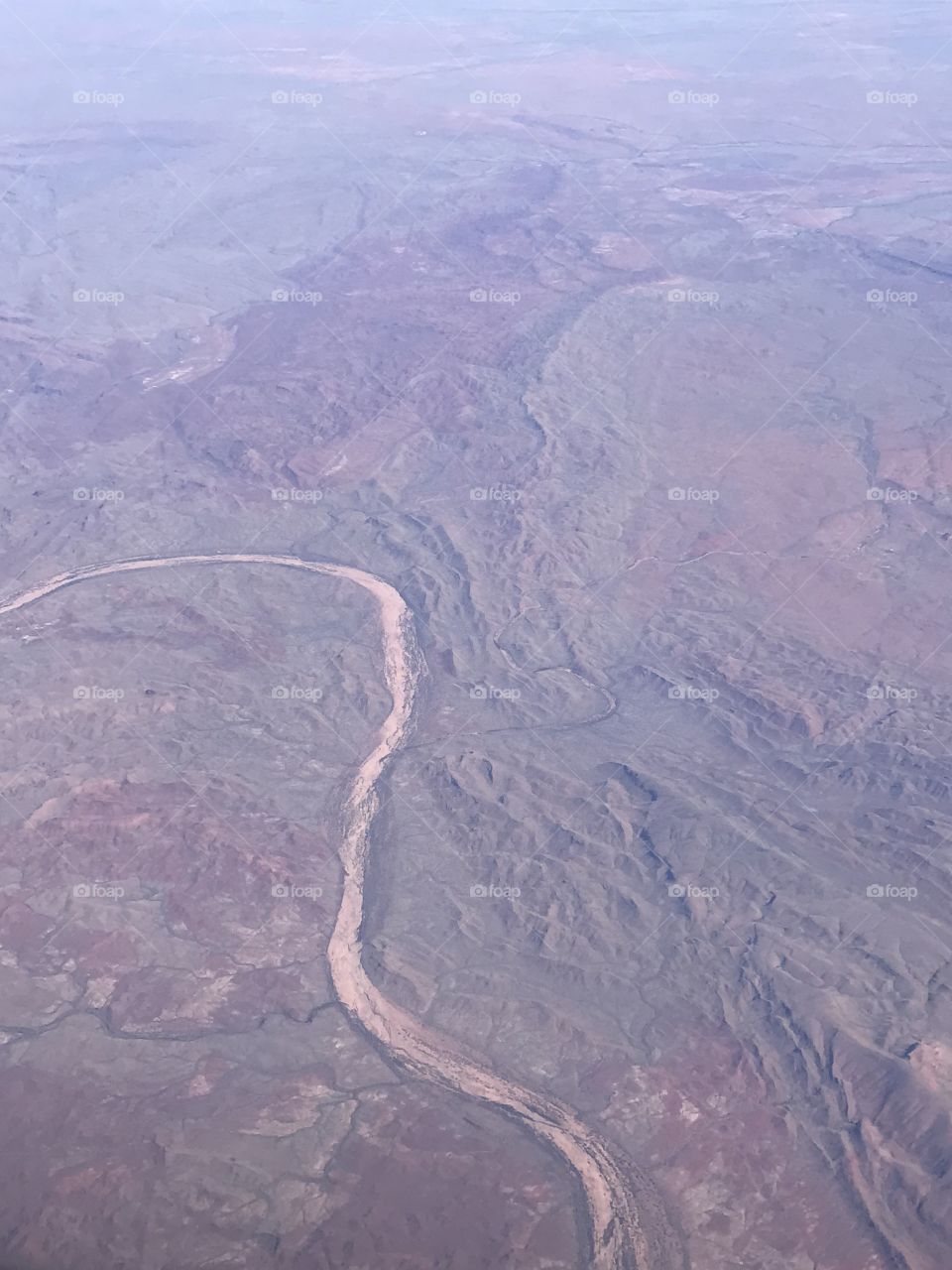 View from above of the red country; Australia:..