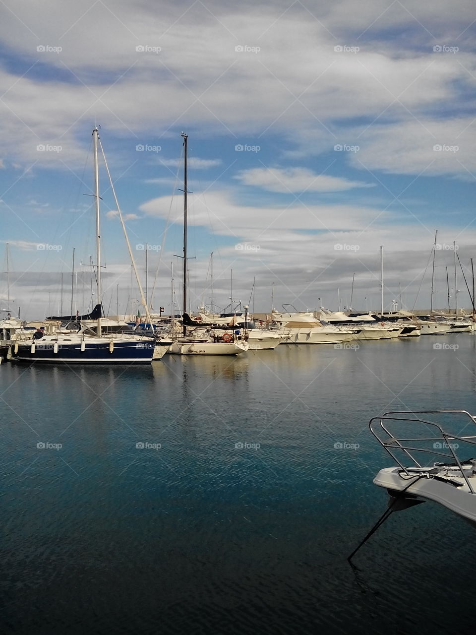 Yacht harbour . Yacht harbour in Fuengirola 