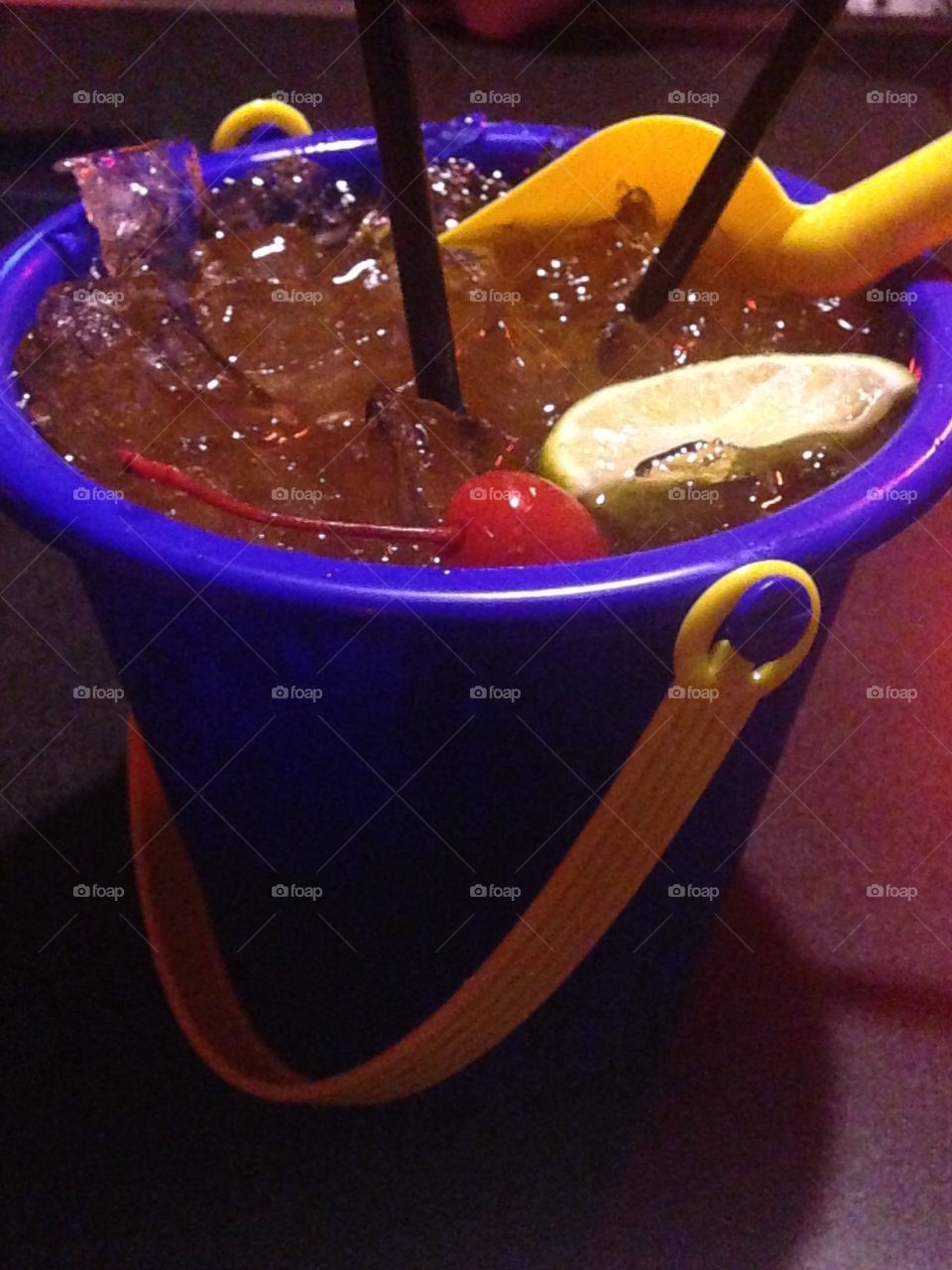 THE Bucket. Bucket drink at The Rock Resataurant