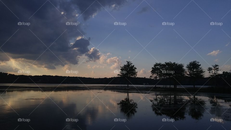 Water, Lake, No Person, Reflection, Dawn