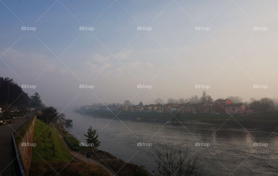 Mist Over the Ticino River