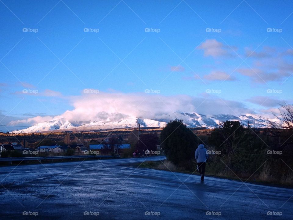 Primeras nevadas en el pueblito del molino🌨💙