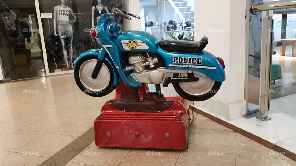 motorcycle police child