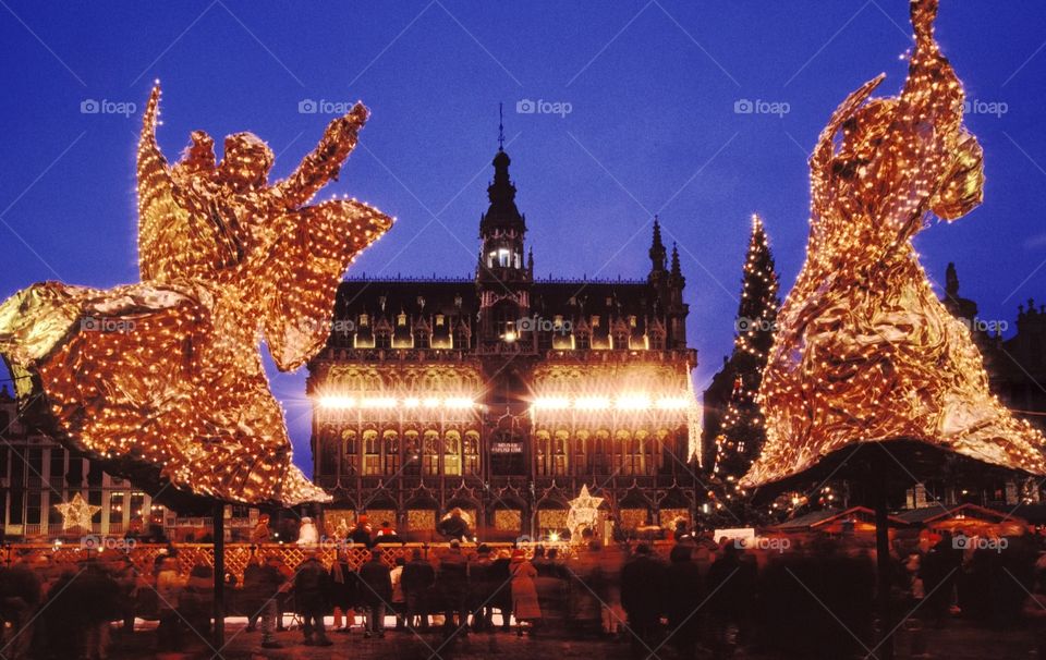 Brussels . Christmas market