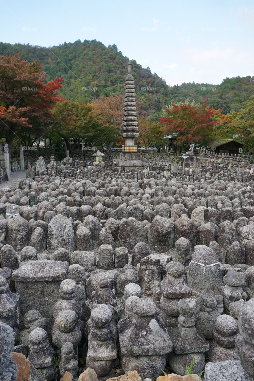 Adashino Nenbutsu-ji cemetery and Buddhist temple 
