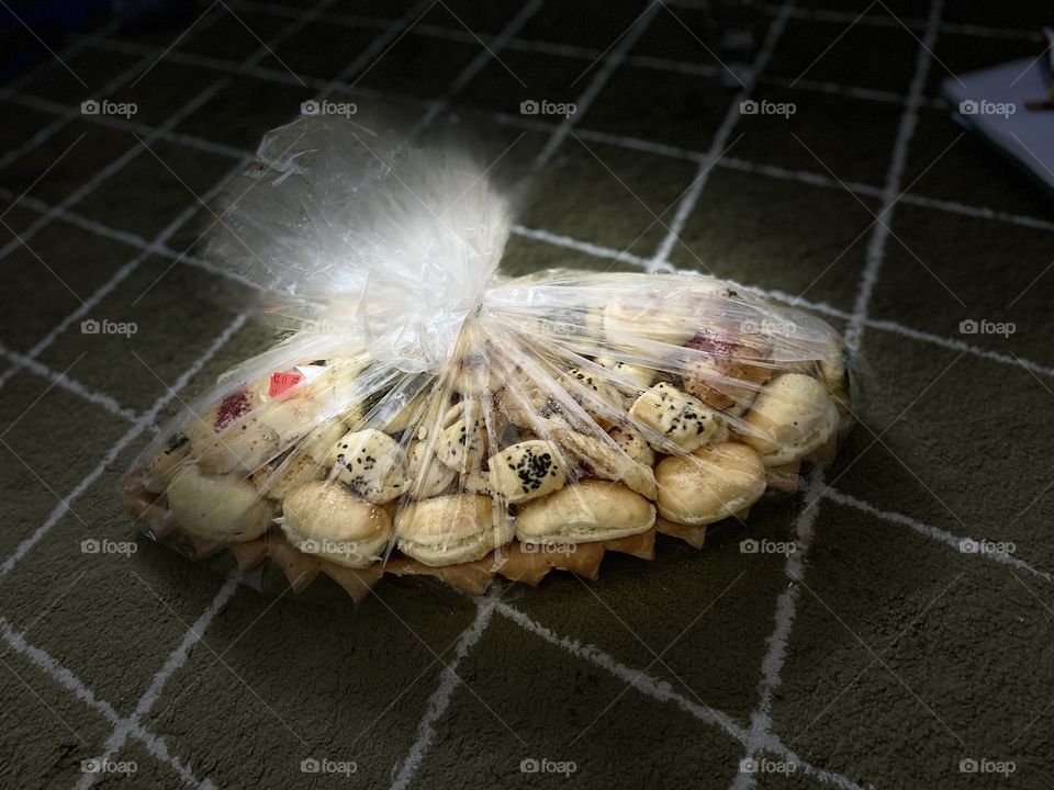 Mixed pastries with soft drink