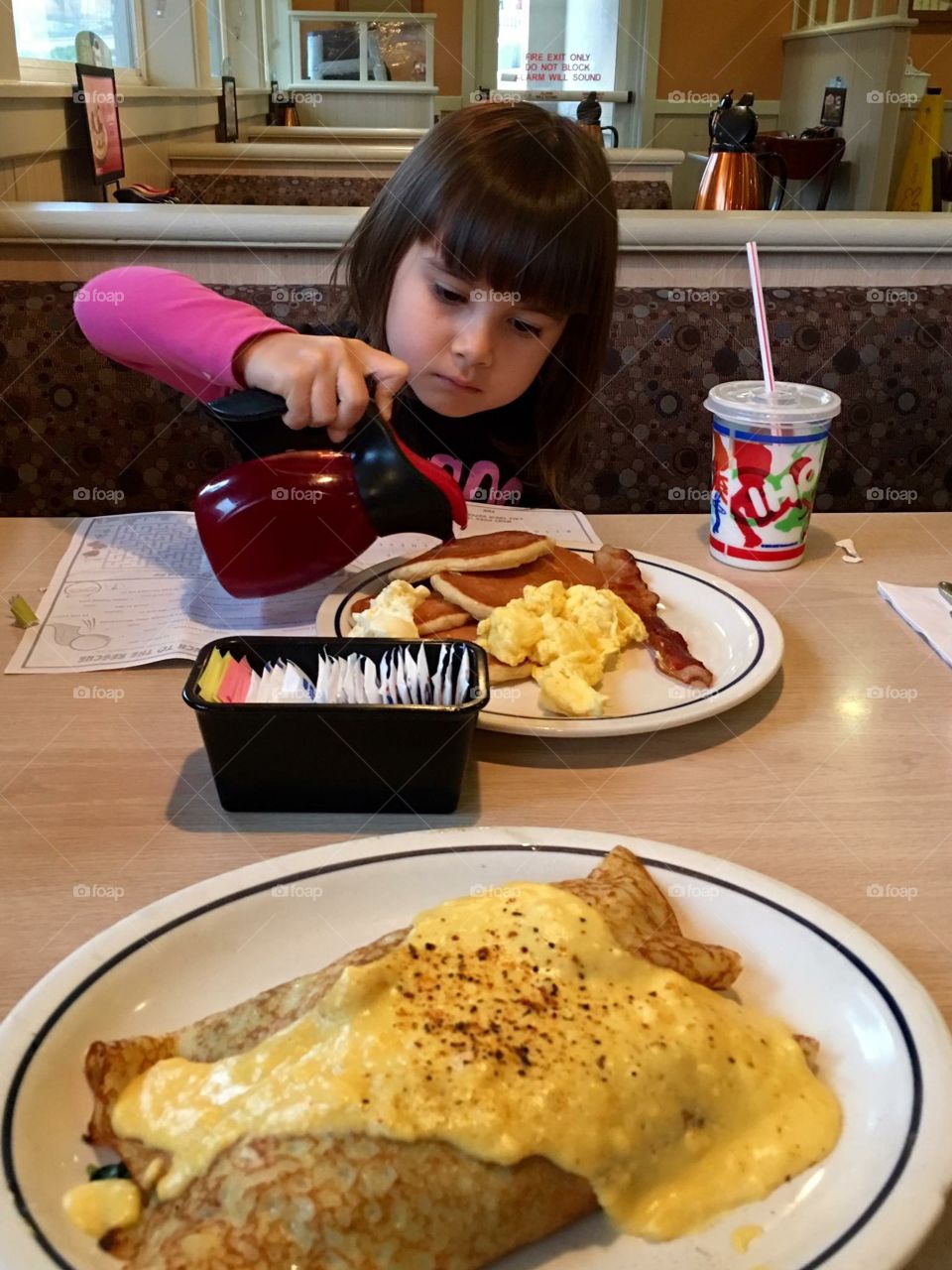 Breakfast in the restaurant