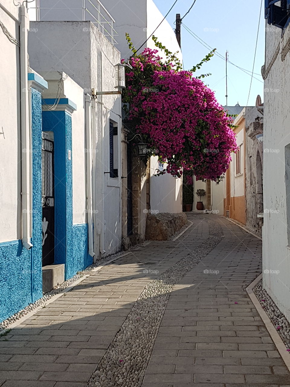 Alley in Koskinou, Rhodes.