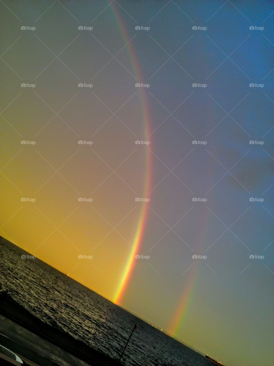 mystical rainbow and the nautical scean is breath taking never seen a dbl rainbow like this