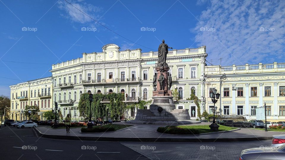 Catherine's Square and the monument to Catherine II (Odessa).