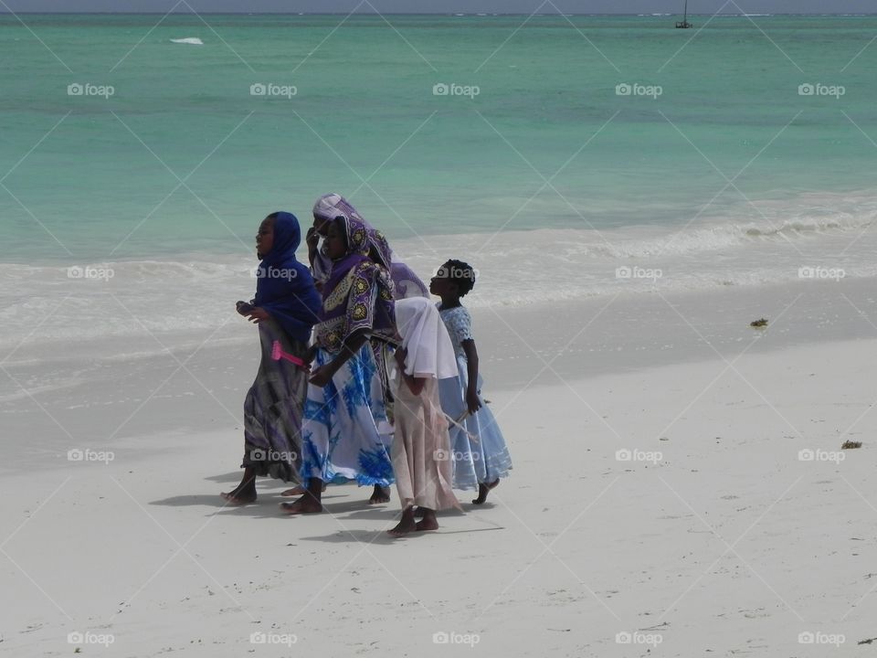 Native people from Nungwi beach Tanzania
