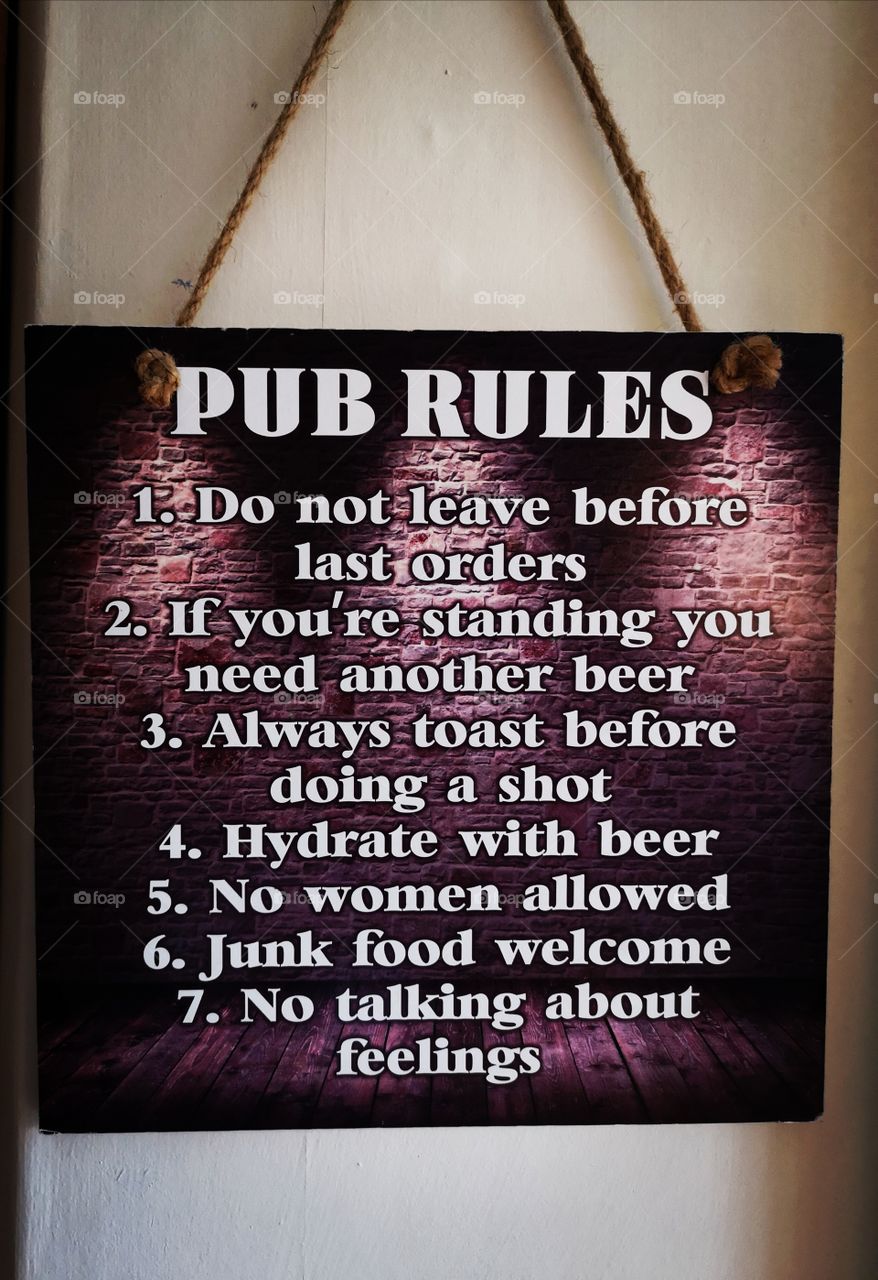 Pub rules