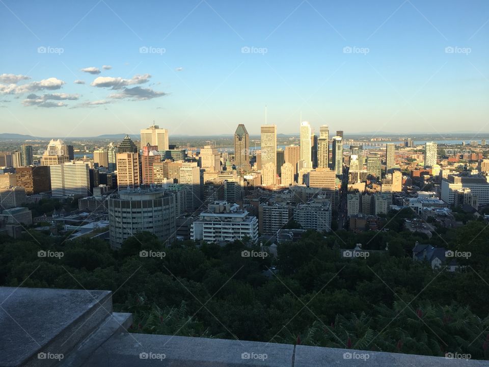 View from Mont Royal in Montreal