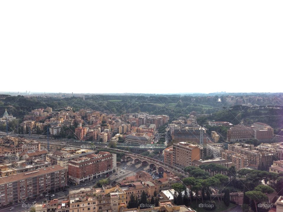 Rome, Italy from Saint Peter's cathedral 
