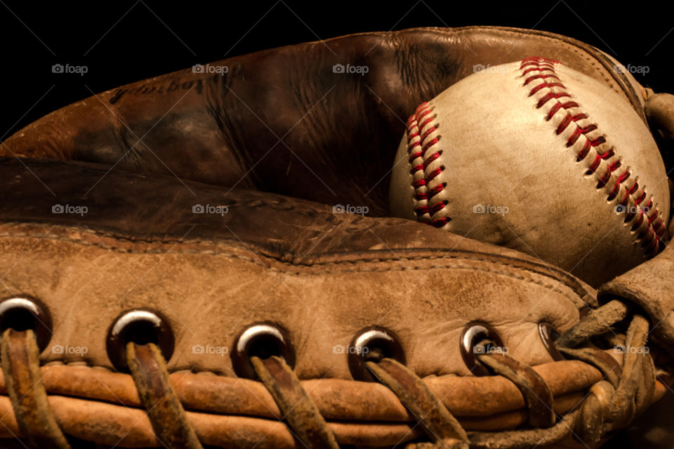 Old baseball glove