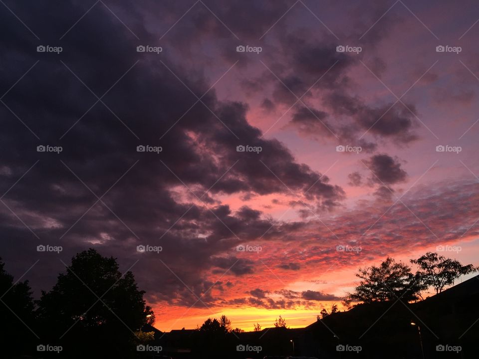Sunset clouds. Sunset clouds