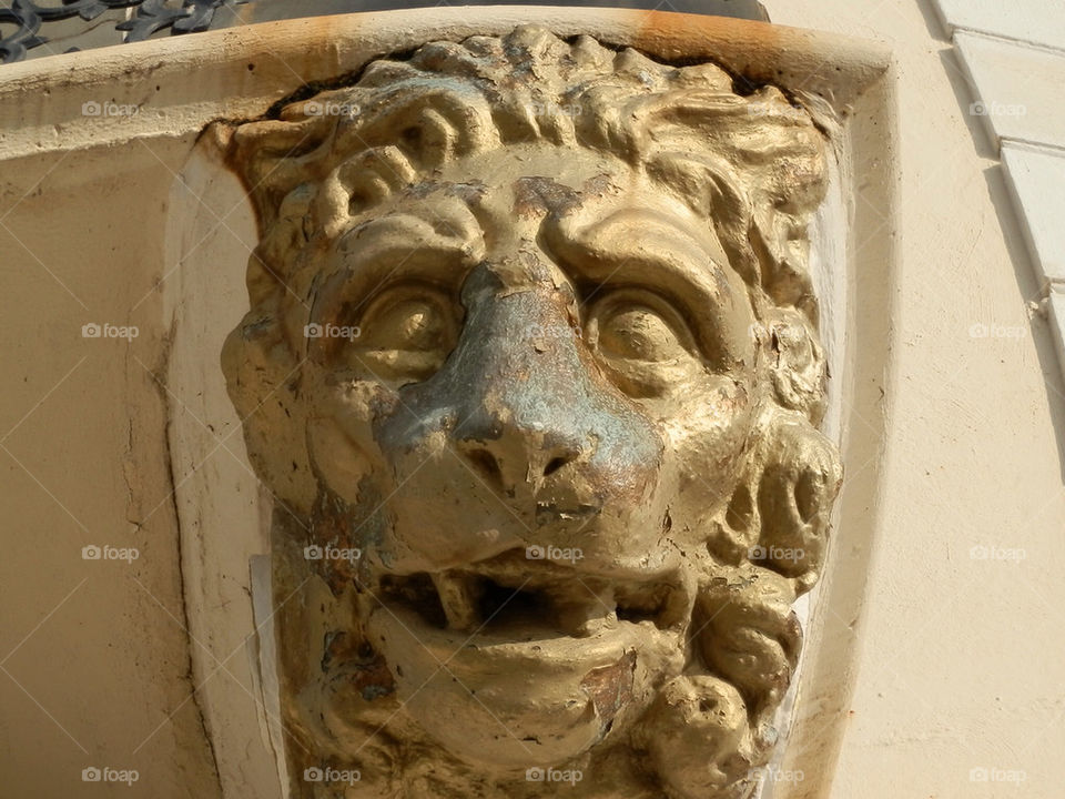 wall teeth sculpture gold by inkedmarcus