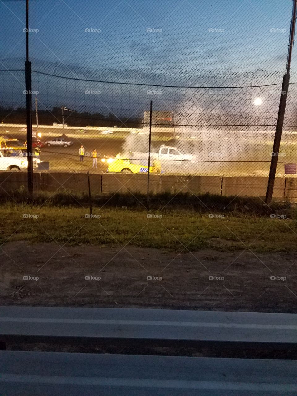 fire on the track