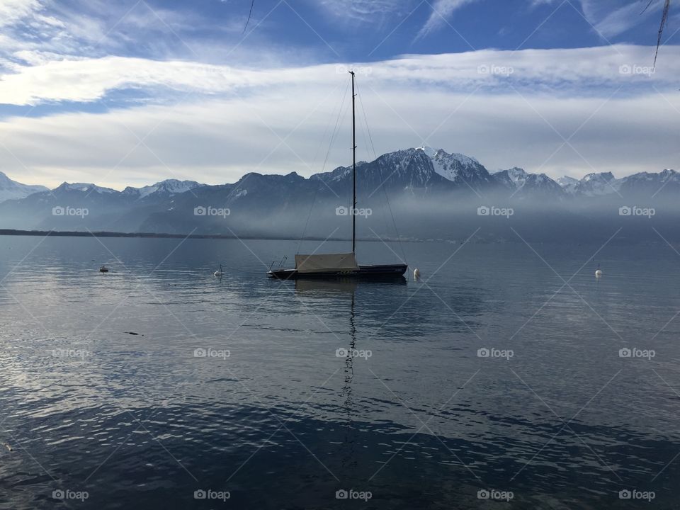 Lake Geneva, Montreux, Switzerland 