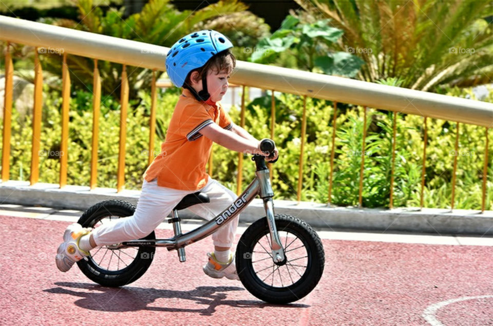 Little Boy With His Bike Ride