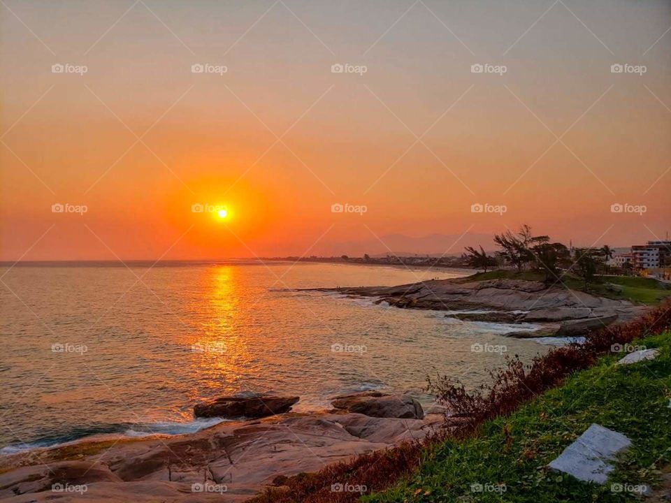 pôr  do sol em saquarema-Rj
